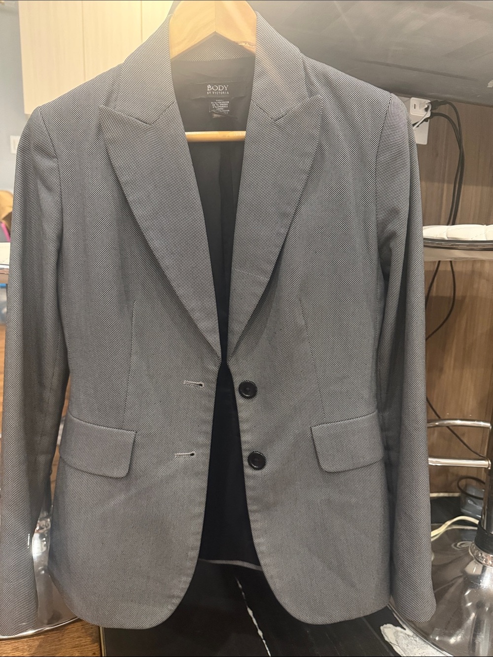 Victoria's Secret Gray Classic Tailored Blazer